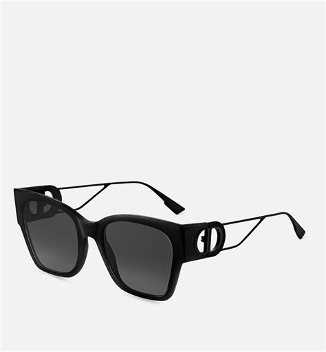 shinny black dior sunglasses|30Montaigne1 Shiny and Matte Black Rectangular Sunglasses.